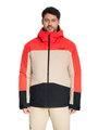 Ziener Winter-Skijacke Taraino-Z (wasserdicht, winddicht, warm) 2025 rot/sand/schwarz Herren